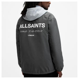 AllSaints Underground Logo Coach Jacket